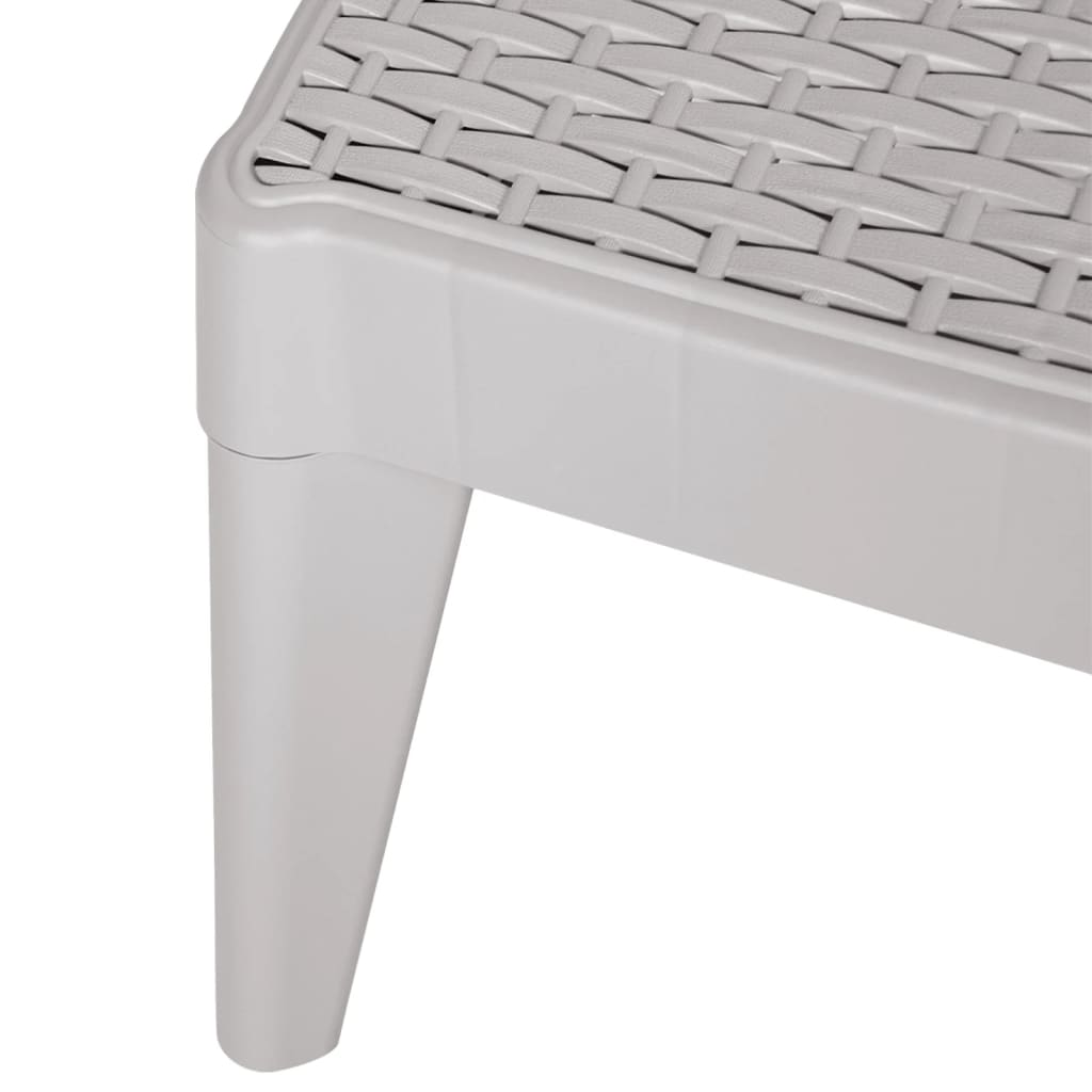 Sun lounger 186x60x29 cm PP grey