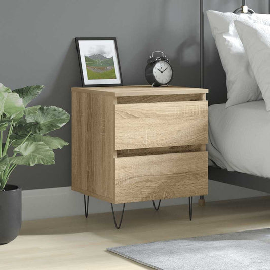 Mesa de cabeceira 40x35x50 cm derivados madeira carvalho sonoma