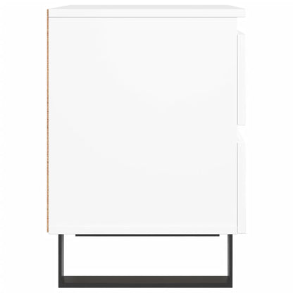 Mesas de cabeceira 2pcs 40x35x50 cm derivados de madeira branco
