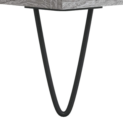 Mesa de cabeceira derivados de madeira cinzento sonoma