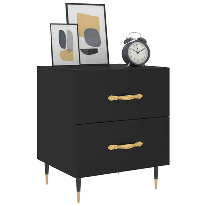 Mesa de cabeceira 40x35x47,5 cm derivados de madeira preto