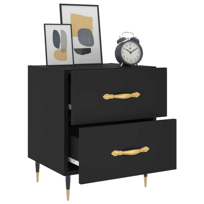 Mesa de cabeceira 40x35x47,5 cm derivados de madeira preto