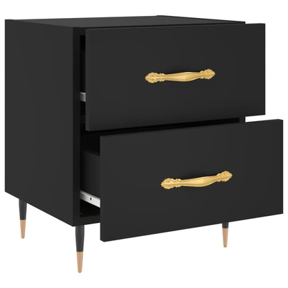 Mesa de cabeceira 40x35x47,5 cm derivados de madeira preto