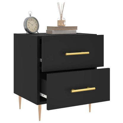 Mesa de cabeceira 40x35x47,5 cm derivados de madeira preto