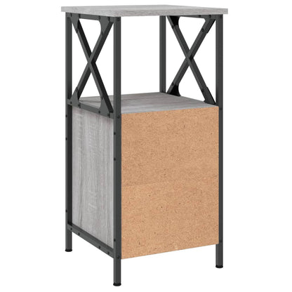 Mesa cabeceira 34x35,5x70 cm derivados madeira cinza sonoma