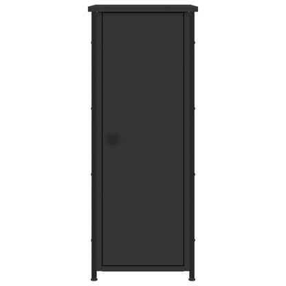 Mesas de cabeceira 2 pcs 32x42x80 cm derivados de madeira preto