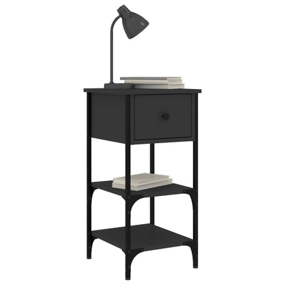 Mesa cabeceira 34x36x70 cm derivados de madeira preto