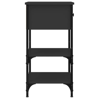 Mesa cabeceira 34x36x70 cm derivados de madeira preto