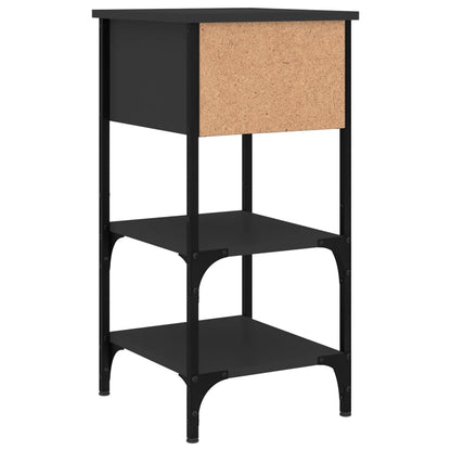 Mesa cabeceira 34x36x70 cm derivados de madeira preto