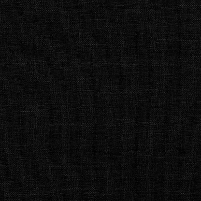 Sofa bed without legs 112x174x55 cm black fabric