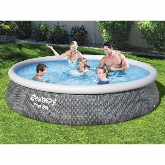 Fast Set inflatable pool set with pump 396x84 cm
