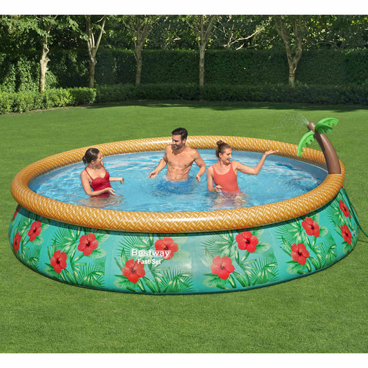 Fast Set Paradise Palms inflatable pool set 457x84 cm