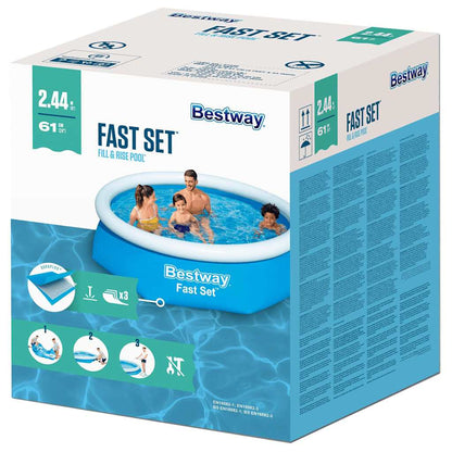 Fast Set Round Inflatable Pool 244x66 cm 57265
