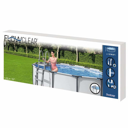 Flowclear pool ladder with 4 steps 132 cm