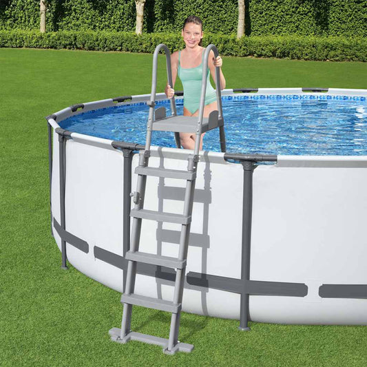 Flowclear pool ladder with 4 steps 132 cm