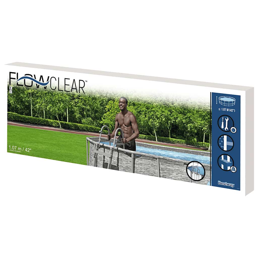 Flowclear 4-step pool ladder 107 cm