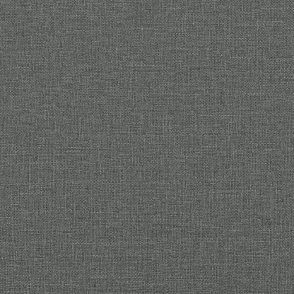 Sofá 2 lugares +almofadas decorativas 140cm tecido cinza-escuro