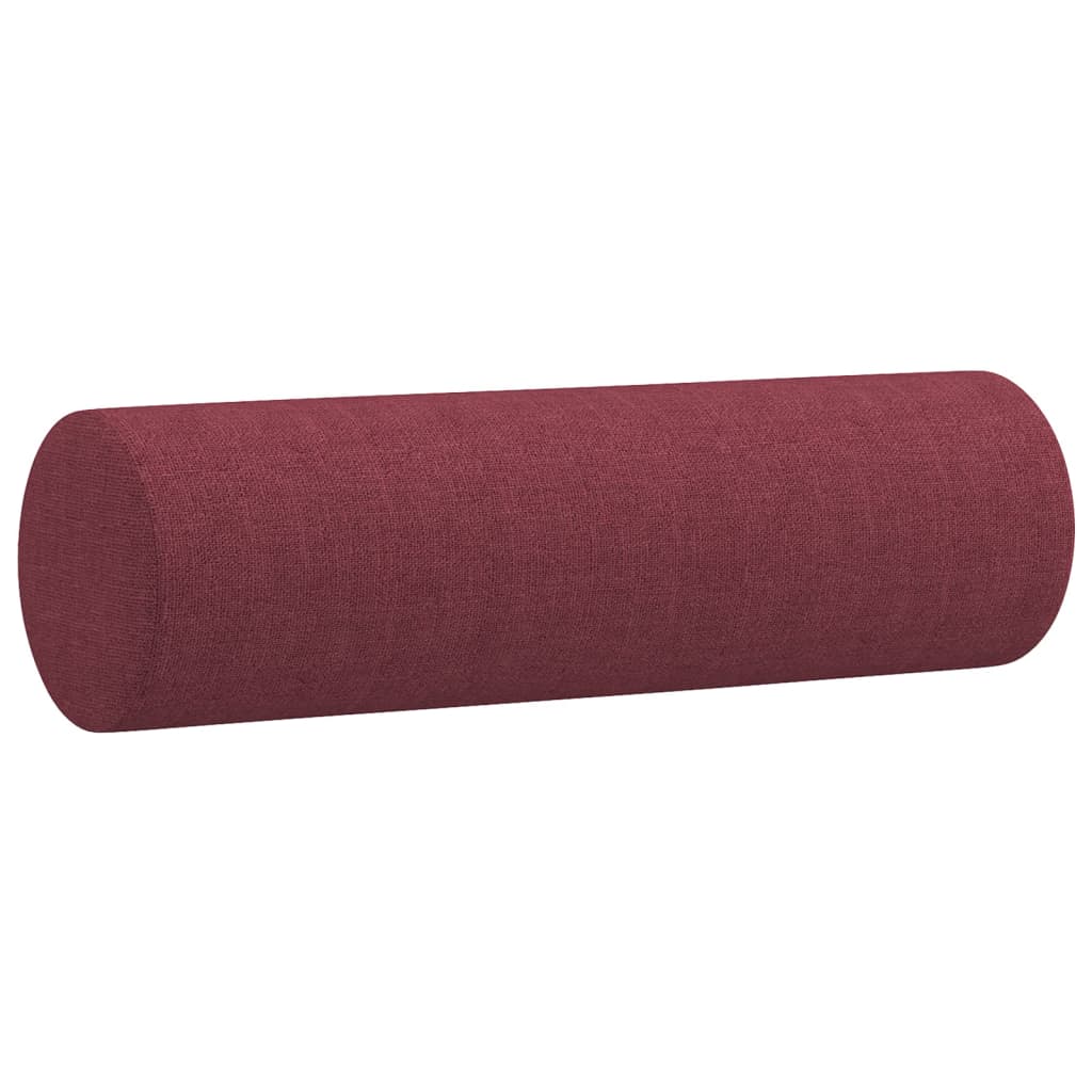 Sofá 3 lug. + almofadas decorativas 180cm tecido vermelho tinto