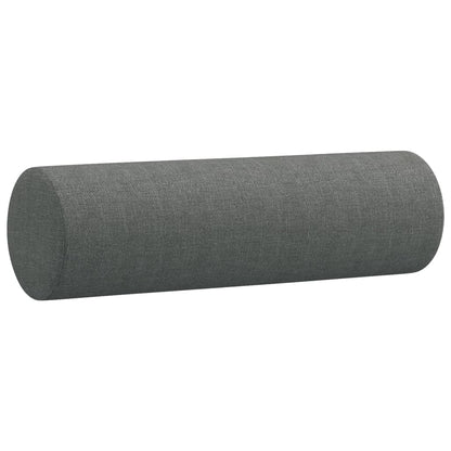 Sofá 2 lugares +almofadas decorativas 120cm tecido cinza-escuro