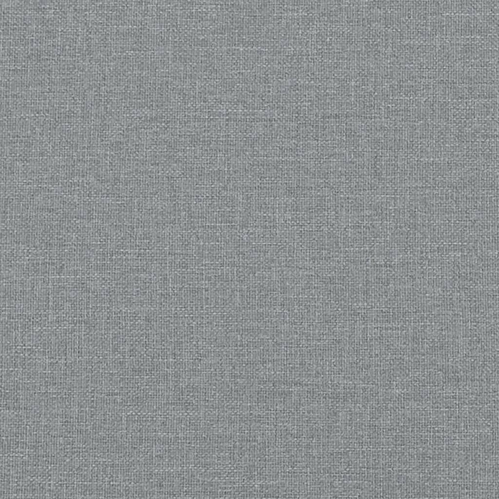 Sofá 2 lugares + almofadas decorativas 140cm tecido cinza-claro