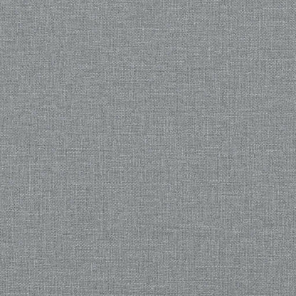 Sofá 2 lugares + almofadas decorativas 140cm tecido cinza-claro