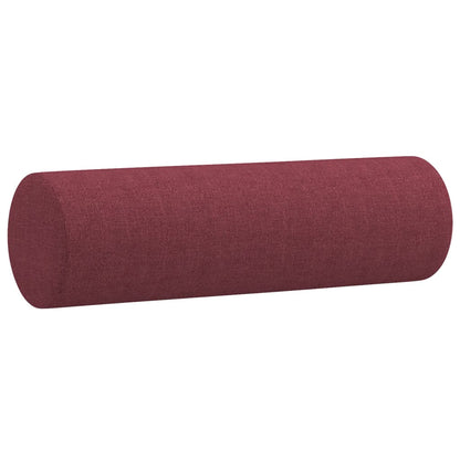 Sofá 3 lug. + almofadas decorativas 180cm tecido vermelho tinto