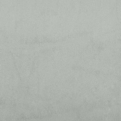 Sofá 2 lugares + almofadas decorativas 140cm veludo cinza-claro