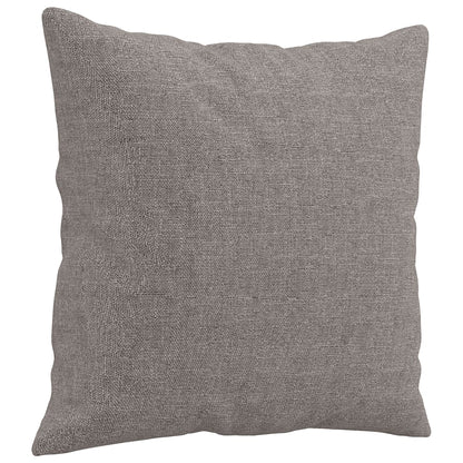 Sofá 2 lug. +almofadas decoração 140cm tecido cinza-acastanhado