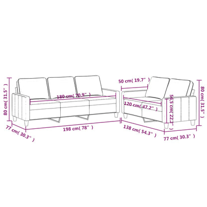 2 pcs conjunto de sofás com almofadões veludo preto