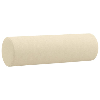 2 pcs sofa set with cushions cream color fabric