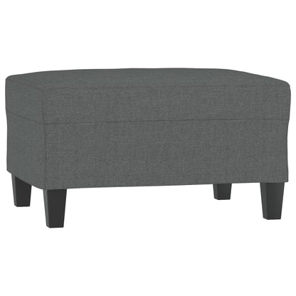 4 pcs conjunto de sofás com almofadas tecido cinzento-escuro