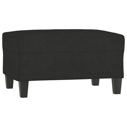 4 pcs conjunto de sofás com almofadas tecido preto