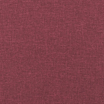 2 pcs sofa set with cushions red dyed fabric
