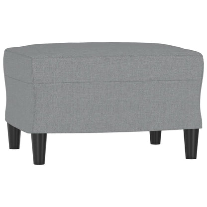 4 pcs conjunto de sofás com almofadões tecido cinzento-claro
