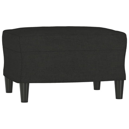 4 pcs conjunto de sofás com almofadões tecido preto