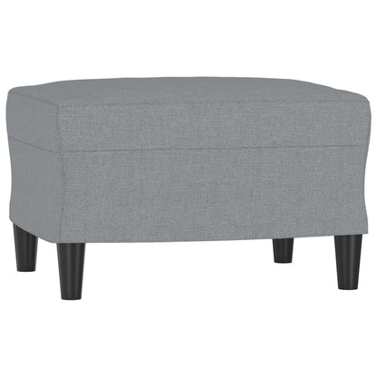 4 pcs conjunto de sofás com almofadas tecido cinzento-claro