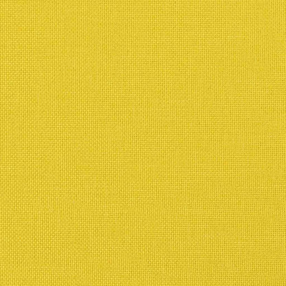 2 pcs conjunto de sofás com almofadas tecido amarelo-claro