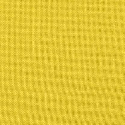 2 pcs conjunto de sofás com almofadas tecido amarelo-claro