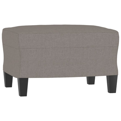 3 pcs conjunto de sofás com almofadas tecido cinza-acastanhado