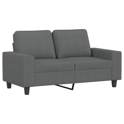 4 pcs conjunto de sofás tecido cinzento-escuro