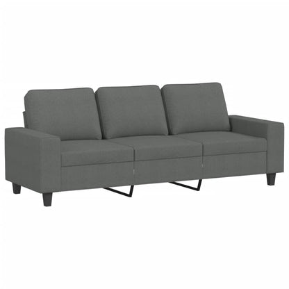 4 pcs conjunto de sofás tecido cinzento-escuro
