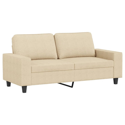 2 pcs conjunto de sofás tecido cor creme