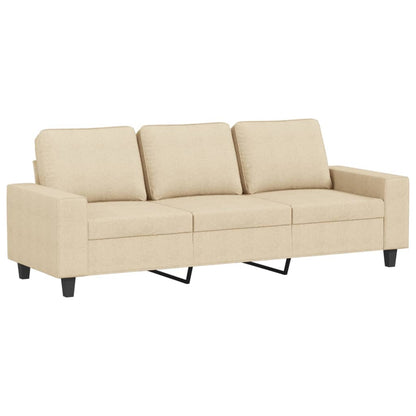 2 pcs conjunto de sofás tecido cor creme