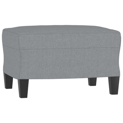3 pcs conjunto de sofás tecido cinzento-claro