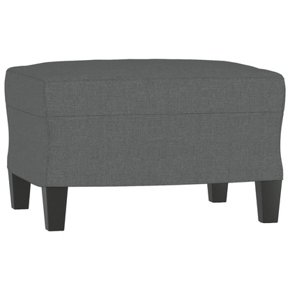 3 pcs conjunto de sofás tecido cinzento-escuro