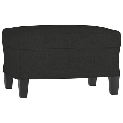 3 pcs conjunto de sofás tecido preto