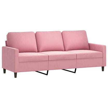 4 pcs conjunto de sofás veludo rosa