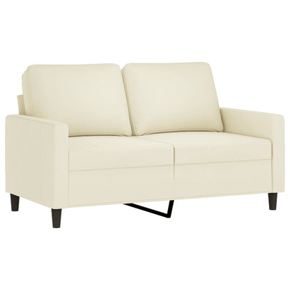 3 pcs sofa set with cushions velvet cream color