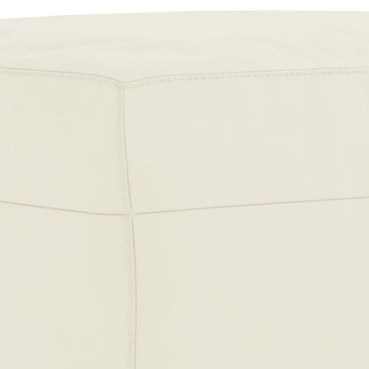 4 pcs conjunto de sofás com almofadas veludo cor creme