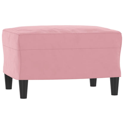 3 pcs conjunto de sofás veludo rosa